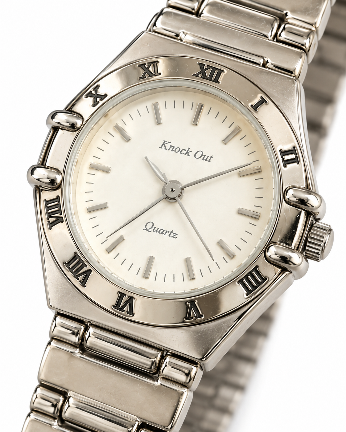 Reloj KNOCK OUT plateado dama