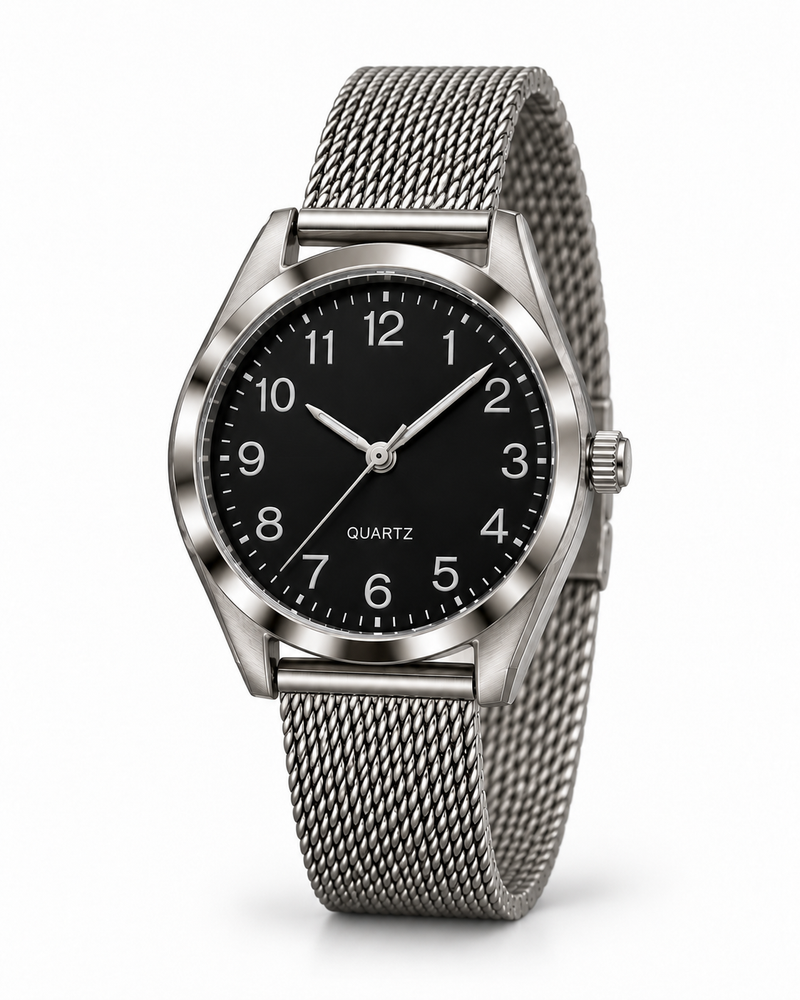 Reloj QUARTZ negro dama