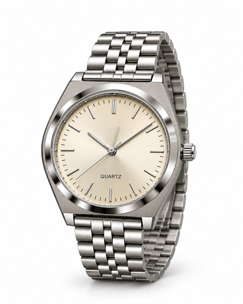Reloj QUARTZ blanco hombre