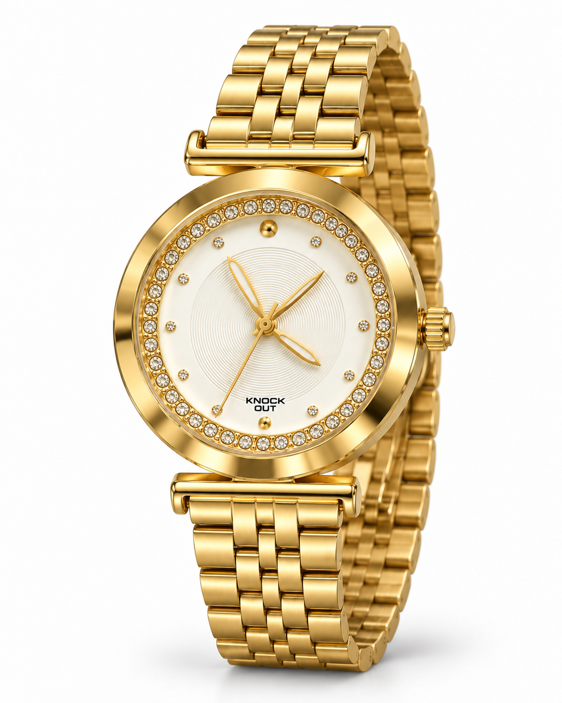 Reloj KNOCK OUT dorado y blanco