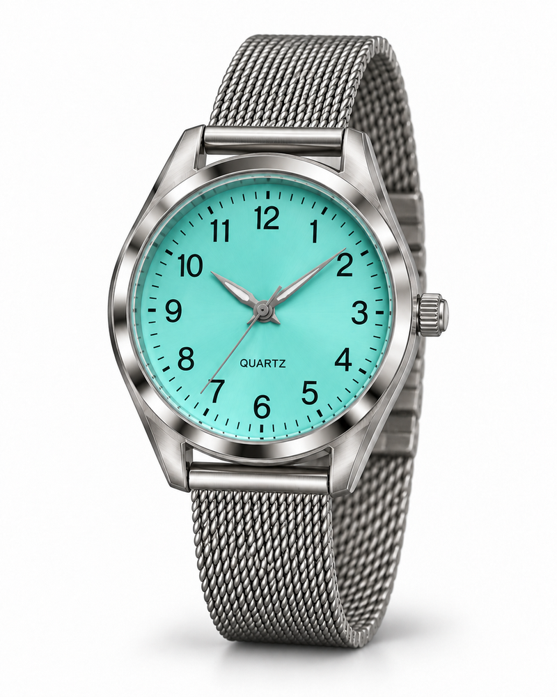 Reloj QUARTZ turquesa dama