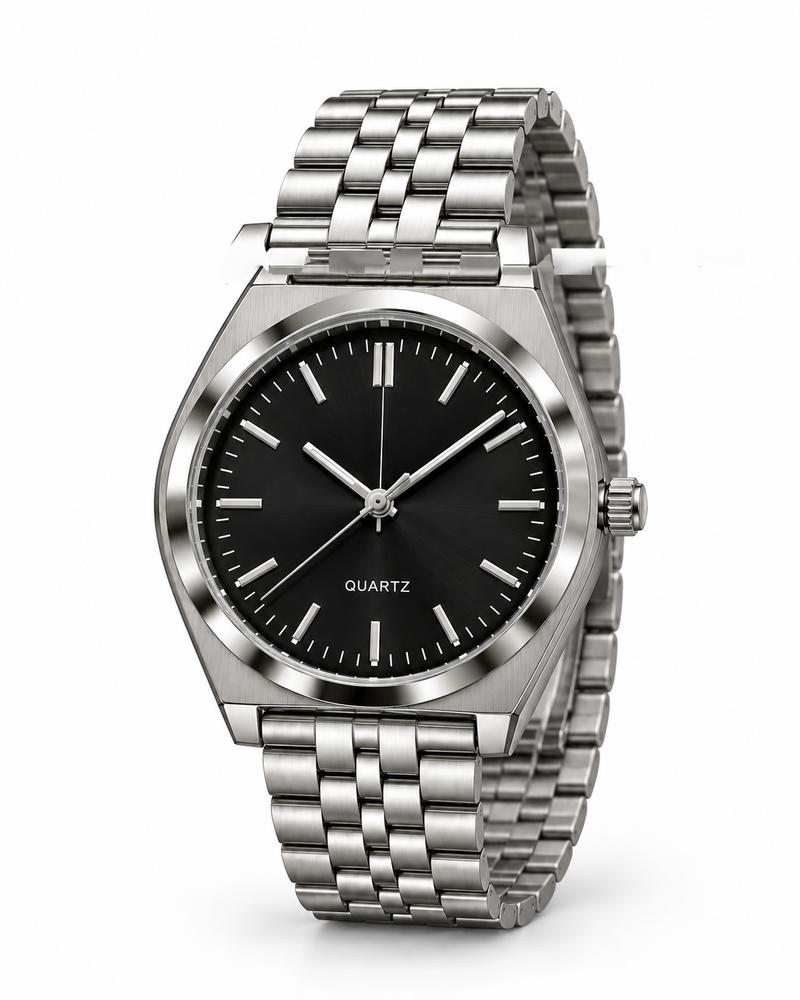 Reloj QUARTZ negro hombre