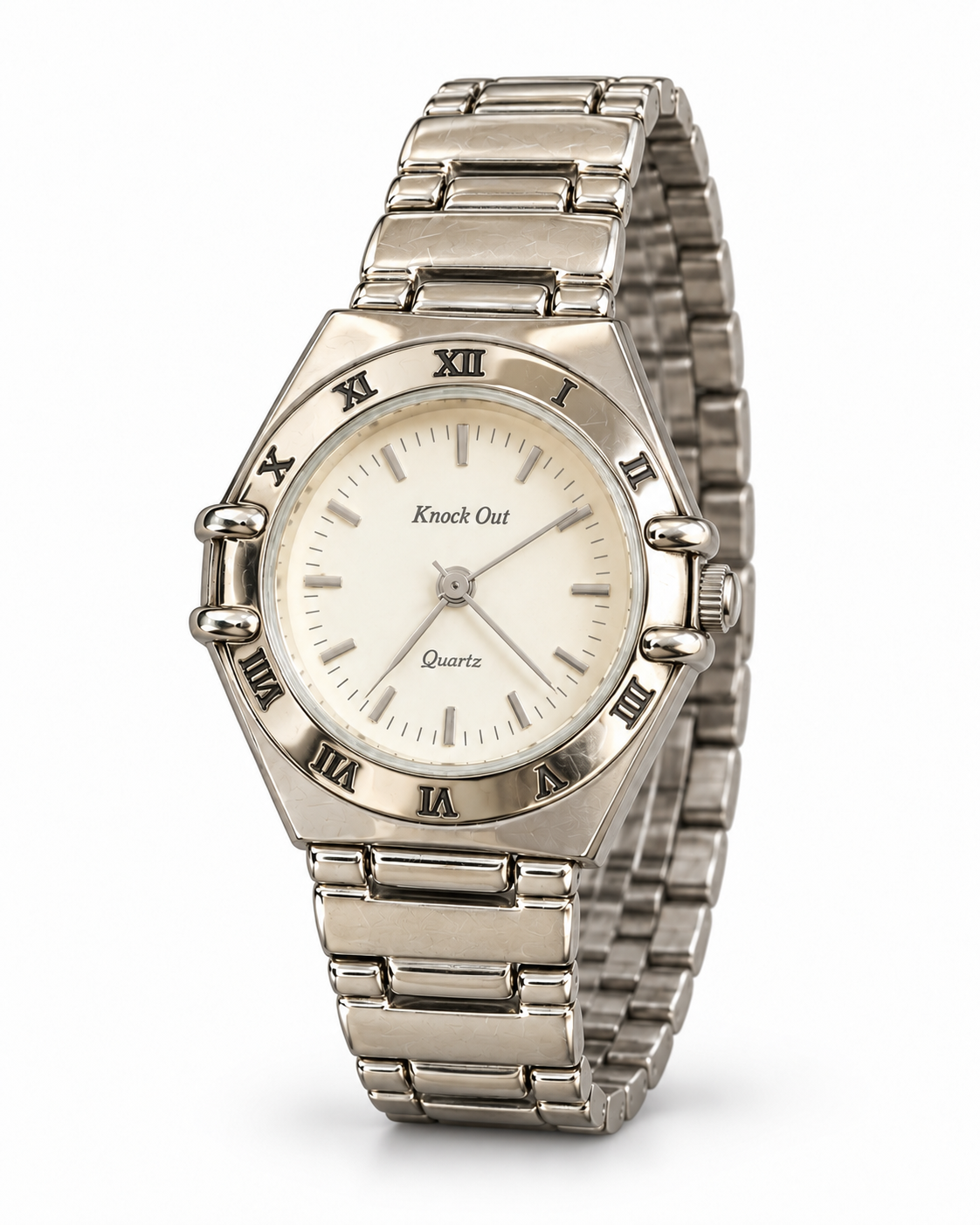 Reloj KNOCK OUT plateado dama