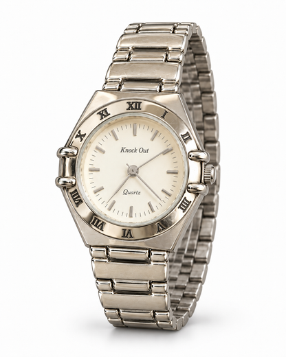 Reloj KNOCK OUT plateado dama