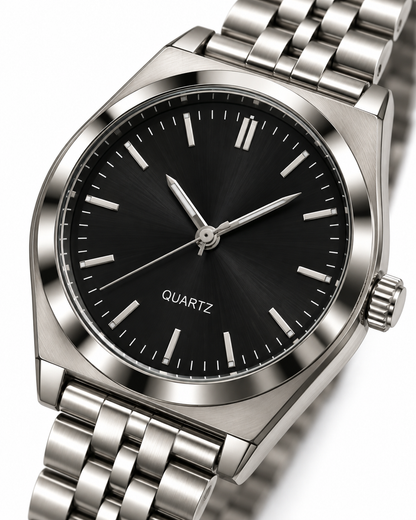 Reloj QUARTZ negro hombre