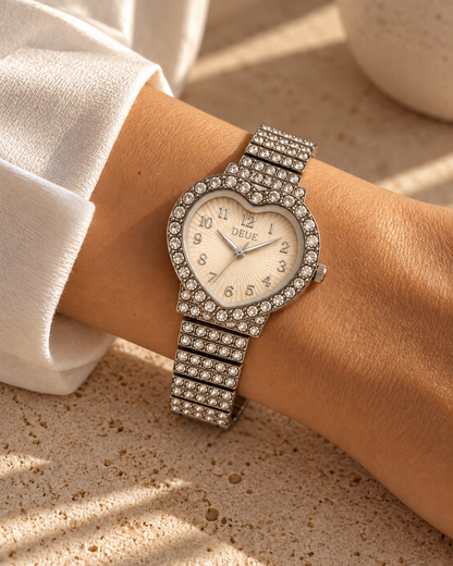 Reloj CORAZON blanco mujer
