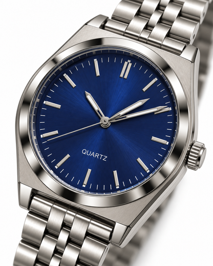 Reloj QUARTZ azul hombre