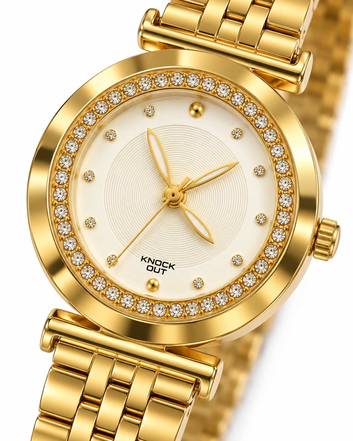 Reloj KNOCK OUT dorado y blanco