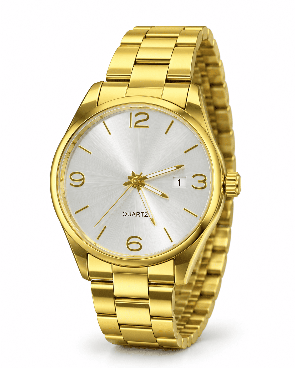 QUARTZ dorado y blanco