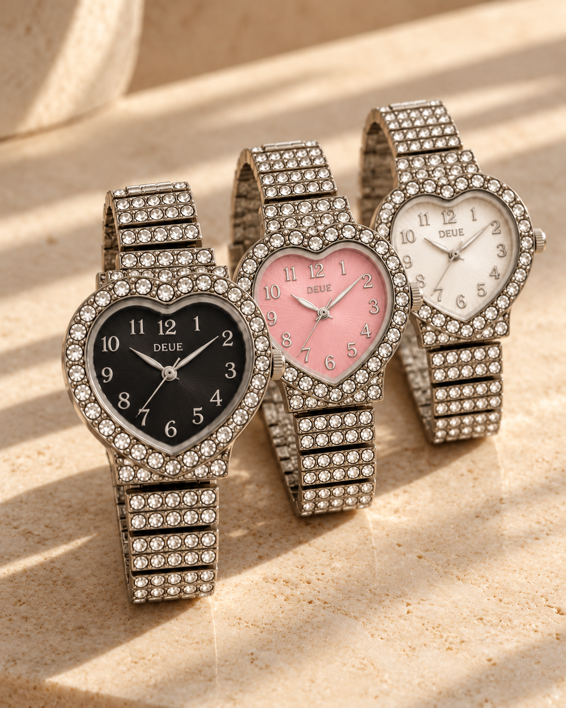 Reloj CORAZON negro mujer