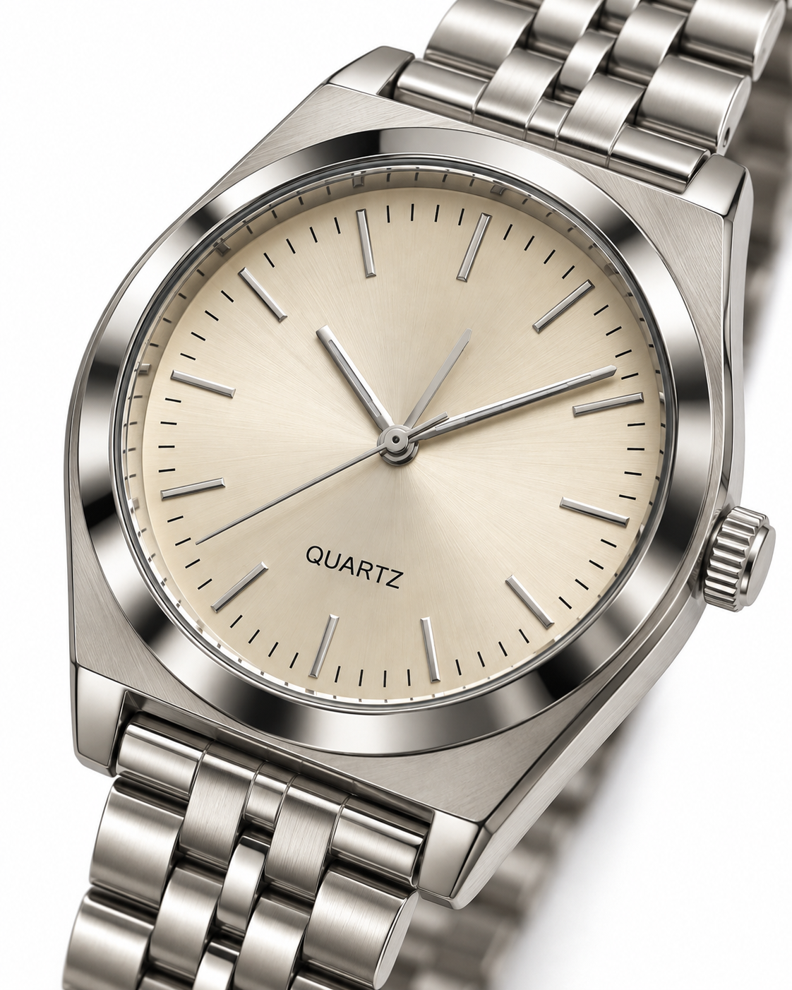 Reloj QUARTZ blanco hombre
